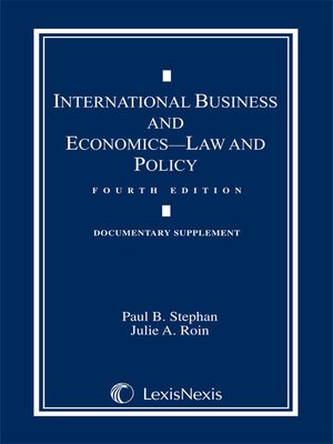 cover image of International Business and Economics